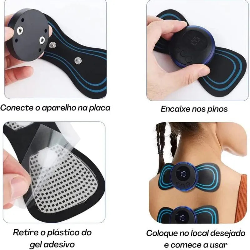 Mini Massageador Elétrico RelaxWave