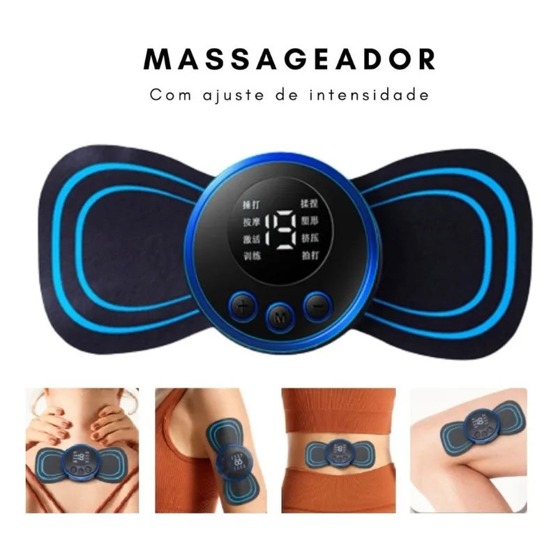 Mini Massageador Elétrico RelaxWave