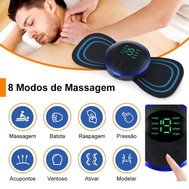 Mini Massageador Elétrico RelaxWave